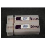 Dimes - Mixed Date Proof Rolls (2 Rolls)