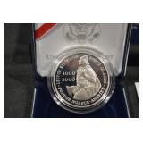 Leif Erikson Millennium Coin Set - US Mint 2000 Silver Dollar & Iceland 1,000 Kronur