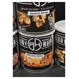 Ready Hour Emergency Food Storage - 6-Can Set: Breakfast Muffins & Orange Energy Drink Mix
