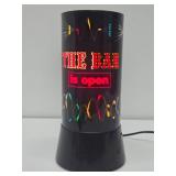 Awesome Working Vintage Lighted THE BAR Spinner Motion Sign