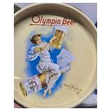 Estate Lot of Vintage Round Metal Advertising Beer Trays