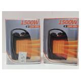2 Brand New 1500 Watt Ceramic Fan Heaters