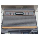 ATARI 2600 Video Game System w/Games & Storage Cabinet