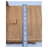 Quality Dovetailed Wood Expandable Sewing Box w/Supplies