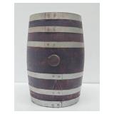 Antique Smaller Size Iron Strapped Liquor or Beer Keg