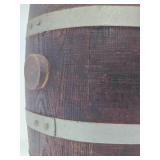 Antique Smaller Size Iron Strapped Liquor or Beer Keg