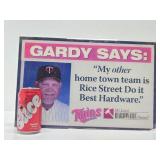 Ron Gardenhire MN Twins Hardware Store Advertising Sign