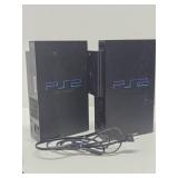 PlayStation 2 & 3 Video Games Systems w/Some Controllers & Adapters