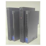 PlayStation 2 & 3 Video Games Systems w/Some Controllers & Adapters