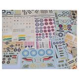 LARGE Lot of Unused Military Model Kit Decal/Sticker Sheets