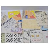 LARGE Lot of Unused Military Model Kit Decal/Sticker Sheets