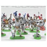 Large Lot of BRITAINS Medieval Metal Soldiers/Knights