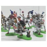 Large Lot of BRITAINS Medieval Metal Soldiers/Knights