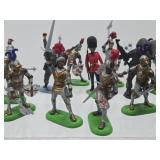 Large Lot of BRITAINS Medieval Metal Soldiers/Knights