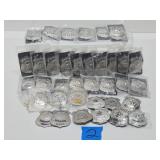 Large Lot of NOS Unused Metal Security Guard Badges