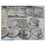 Large Lot of NOS Unused Metal Security Guard Badges