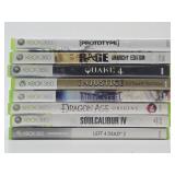 Group of XBOX 360 Video Games