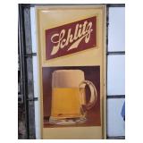 HUGE Vintage SCHLITZ Advertising Beer Sign