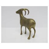 Group of Vintage Solid Brass Animals - Horse Bird Ram & Dolphin