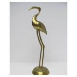 Group of Vintage Solid Brass Animals - Horse Bird Ram & Dolphin