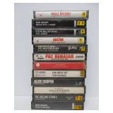 Lot of Vintage Rock & Roll Cassette Tapes
