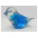 Vintage Blue Crystal / Glass Bird - Made in Sweden