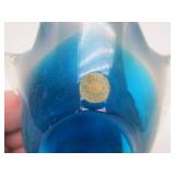 Vintage Blue Crystal / Glass Bird - Made in Sweden