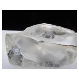 Signed MATS JONASSON Crystal Wolf Sculpture - Made in Sweden