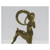 Mid Century Solid Brass Ram Sculpture