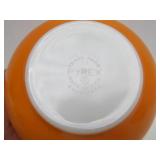 2 Vintage PYREX Glass Mixing Bowls - Yellow & Orange