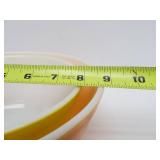 2 Vintage PYREX Glass Mixing Bowls - Yellow & Orange