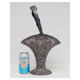 Lovely Antique Ornately Decorated Chased Silver Plated Basket by the Barbour Silver Company