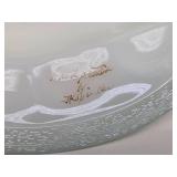 FENTON Iridescent Glass Bunny Basket