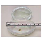 FENTON Iridescent Glass Bunny Basket