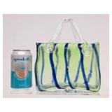 Lovely Hand Blown Art Glass Basket