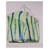 Lovely Hand Blown Art Glass Basket