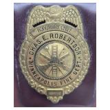 Vintage Minneapolis Fire Department Honorary Chief Badge
