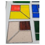 Great Looking Lot of Colorful Stained Glass Window Hangings