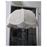 Very Nice Large Hanging White Pendant Lamp