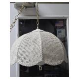 Very Nice Large Hanging White Pendant Lamp