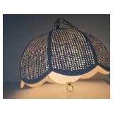 Very Nice Large Hanging White Pendant Lamp