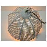 Very Nice Large Hanging White Pendant Lamp