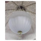 Very Nice Large Hanging White Pendant Lamp