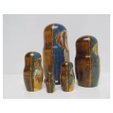 Hand Painted Matryoshka Nesting Dolls w/Dog