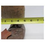 Large Carved Wood Grouse Statue