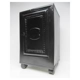 Restored Antique Tin Pie Safe Cabinet w/Wheels & Glass Top