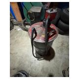 80/90 gear lube barrel and pump on rolling stand