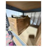 Crate of Straps and Federal wood box