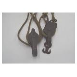 Vintage Pullys with Rope