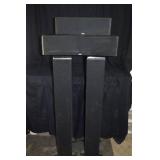 2 Boston Floor Speakers and shelf speaker